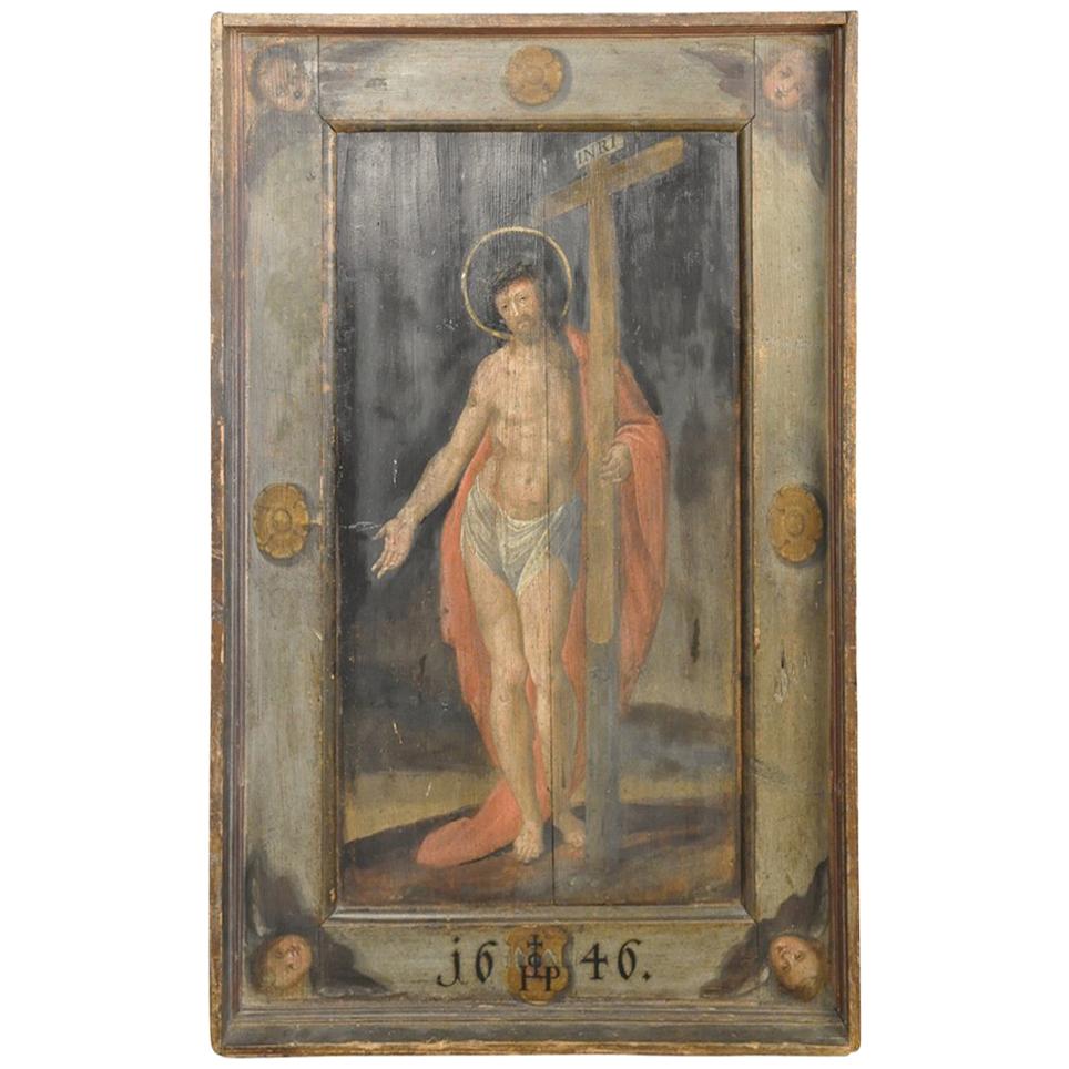 Outstanding 17th Century Italian Painting of Jesus Christ