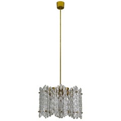 Pair of Swedish Midcentury Chandeliers by Carl Fagerlund for Orrefors