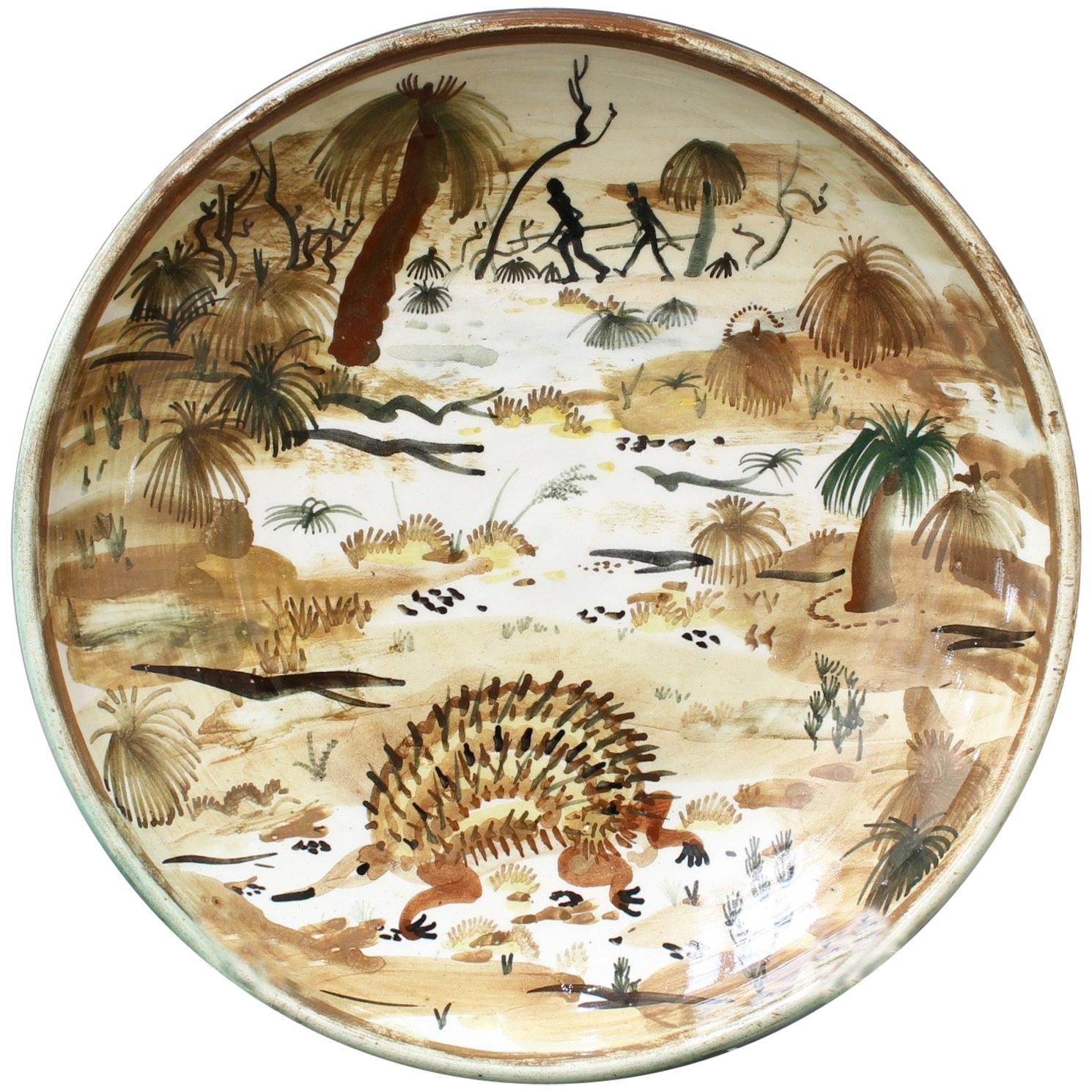 Ceramic Plate of Australian Bush by Neil Douglas for Arthur Merric Boyd