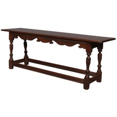 Vintage Colonial Revival Kittinger School Cherry and Pegged Long Bench, circa 1930