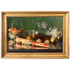 “Still Life” Oil on Canvas, Mañanós Martínez, Asterio, 1933