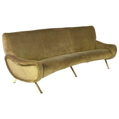 Marco Zanuso Curved 'Lady' Sofa by Arflex, Italy, 1951