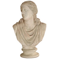 Large and Impressive 19th Century Plaster Bust of Niobe