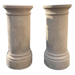 Pair of English 19th Century Terracotta Pedestals by James Stiff and Sons