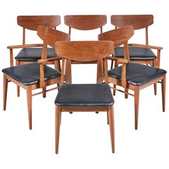 1960s Stanley Furniture Dining Chairs by Paul Browning, Set of 6
