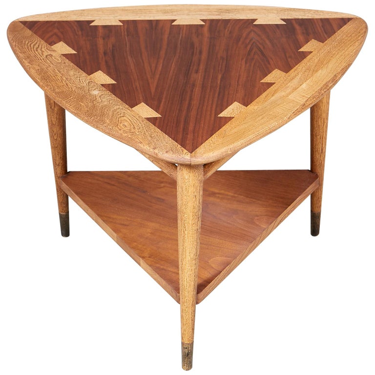 1960s Lane Furniture Walnut "Guitar Pick" Side Table at 1stDibs lane