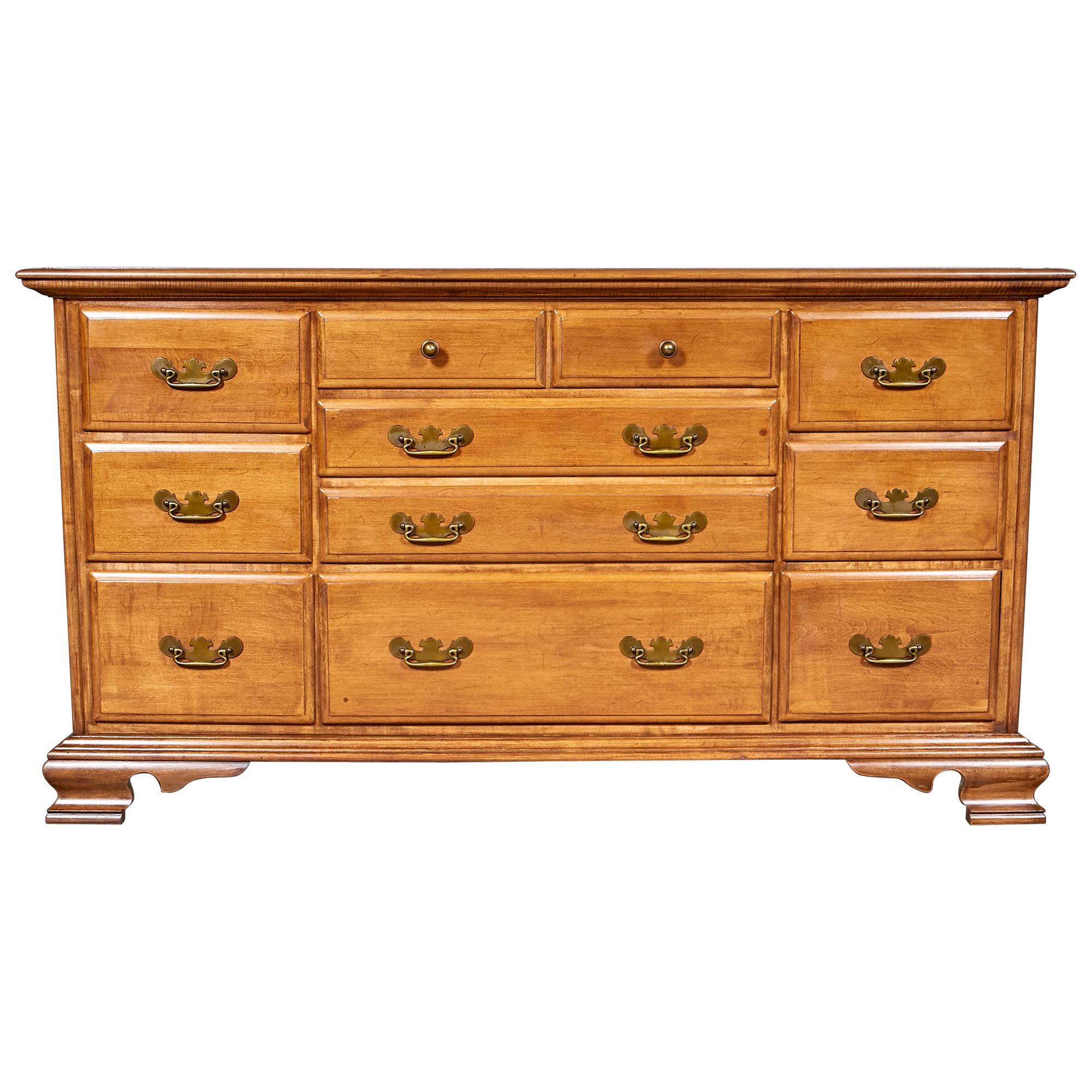1960s Conant Ball Maple Low Dresser For Sale