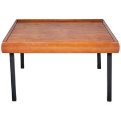 1970s Square Teak Wood Coffee Table