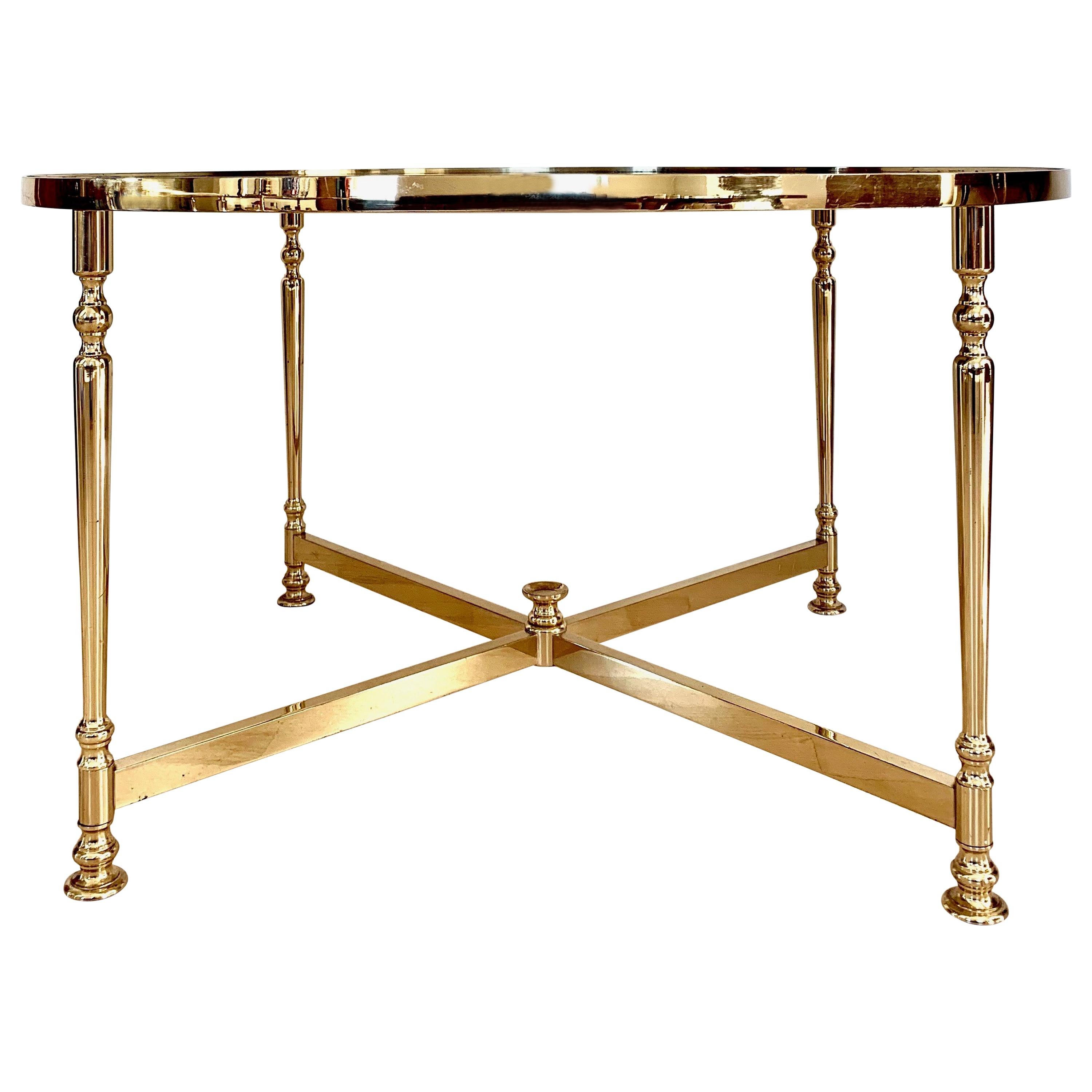 Lysberg, Hansen and Therp Brass Coffee Table, 1970s