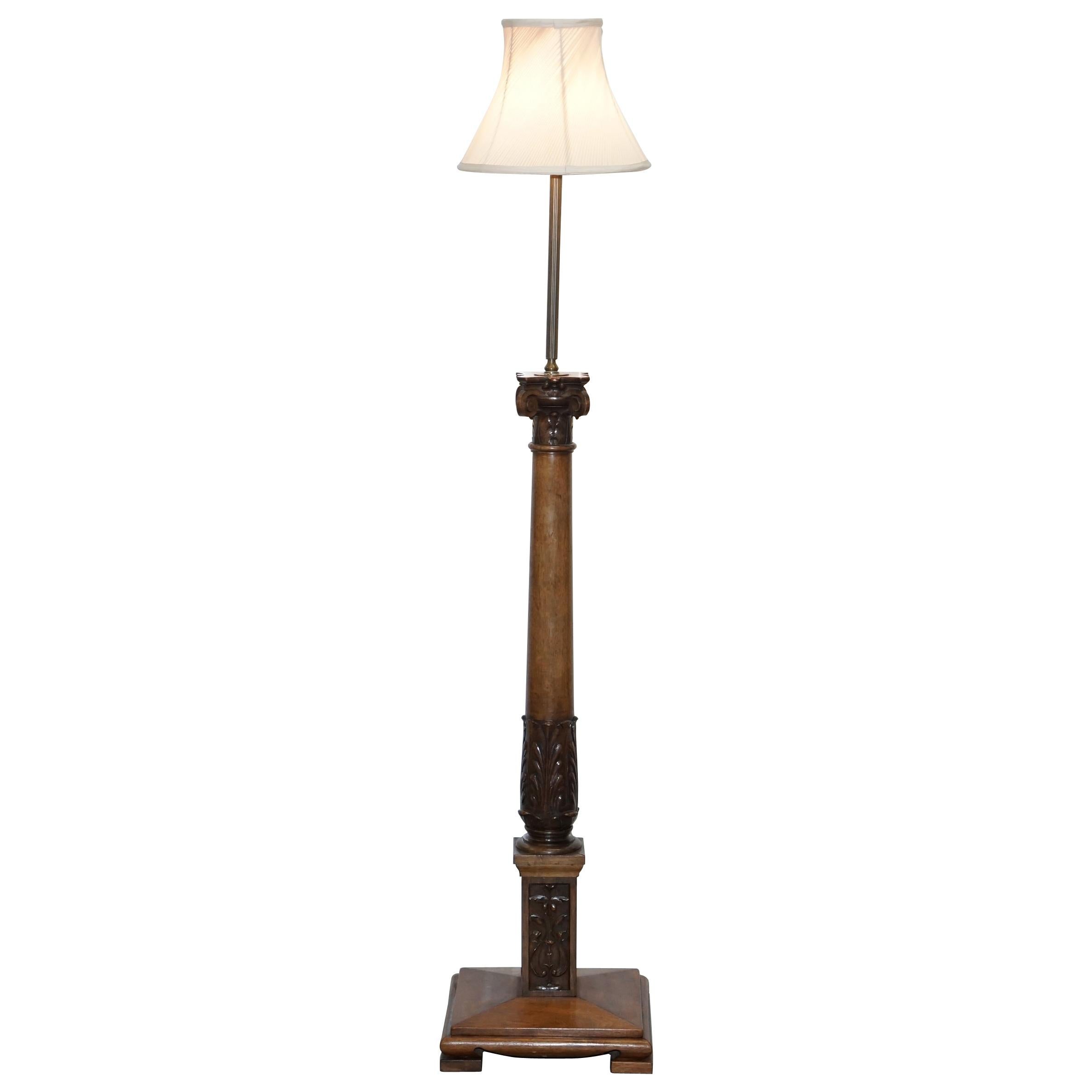 Duke & Duchess Northumberland's Estate Sale Solid Walnut Floor Standing Lamp