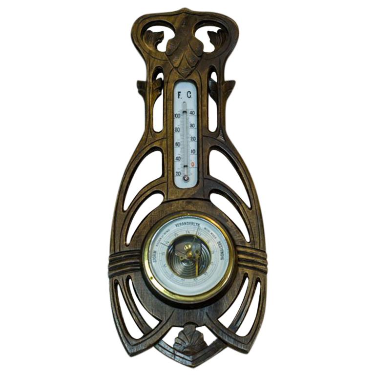 Barometer in a Wooden Case from the Early 20th Century