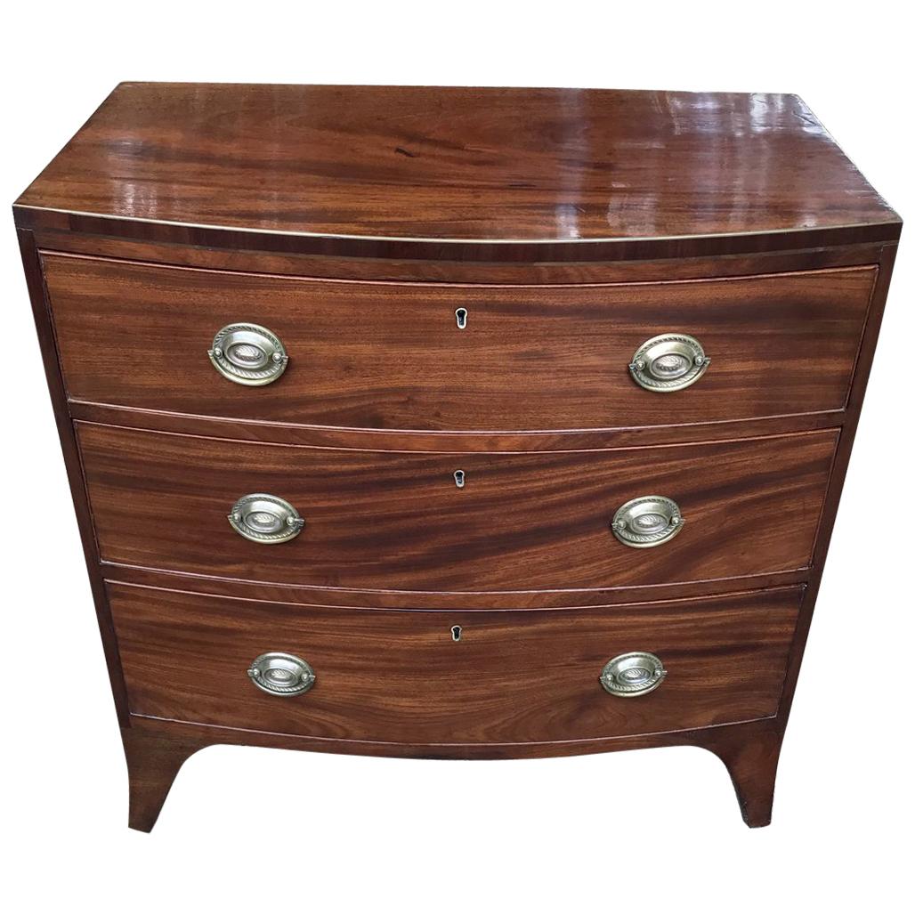 Georgian Mahogany Bowfront Chest of Drawers