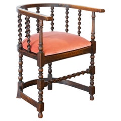 Vintage Barley Twist Oak Chair