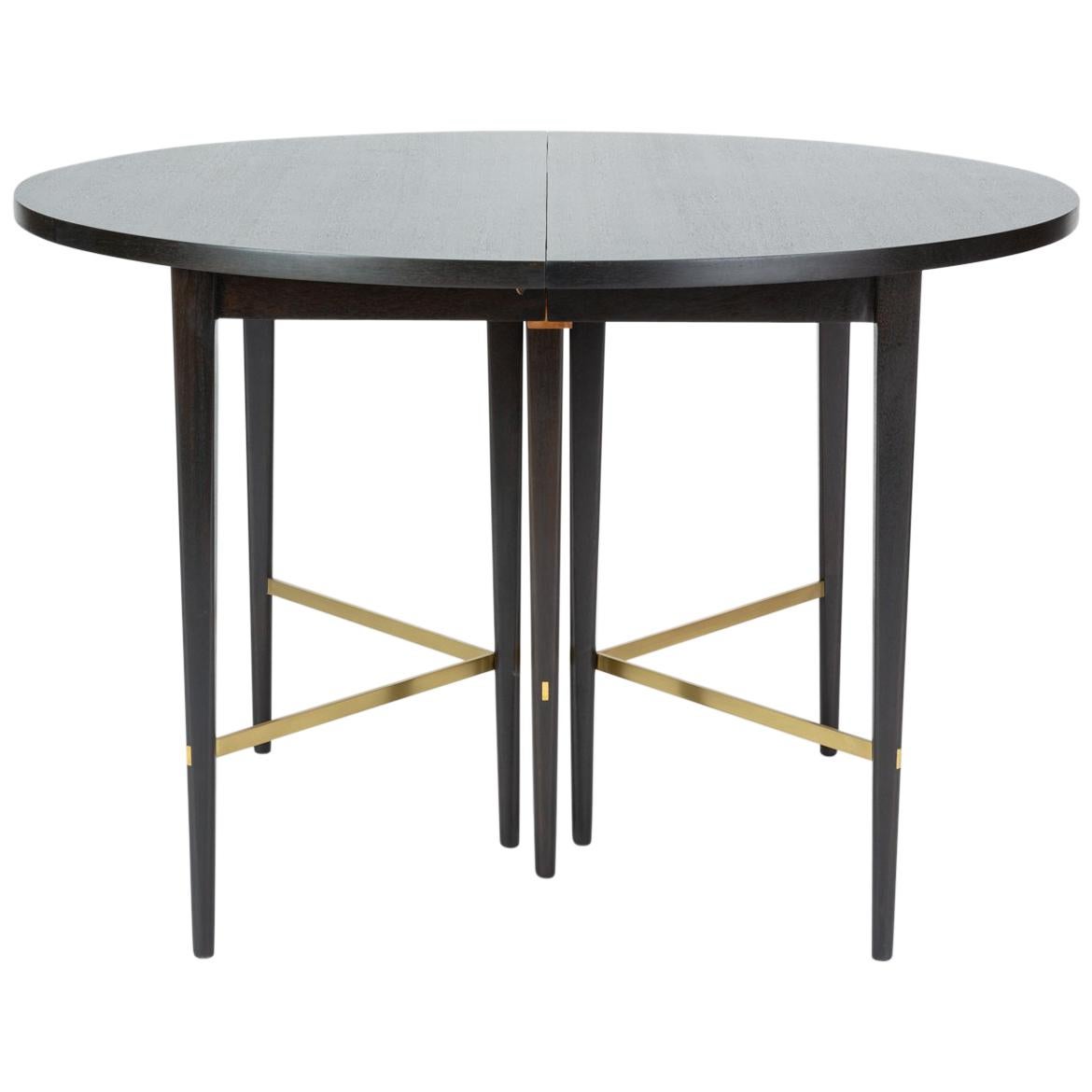 Ebonized Dining Table with Six Leaves by Paul McCobb for Calvin Furniture