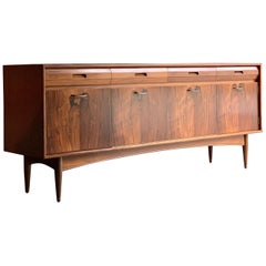 Vintage White & Newton of Portsmouth Rosewood & Teak Sideboard Credenza Midcentury, 1960