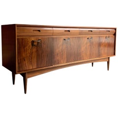 White & Newton of Portsmouth Rosewood & Teak Sideboard Credenza Midcentury, 1960