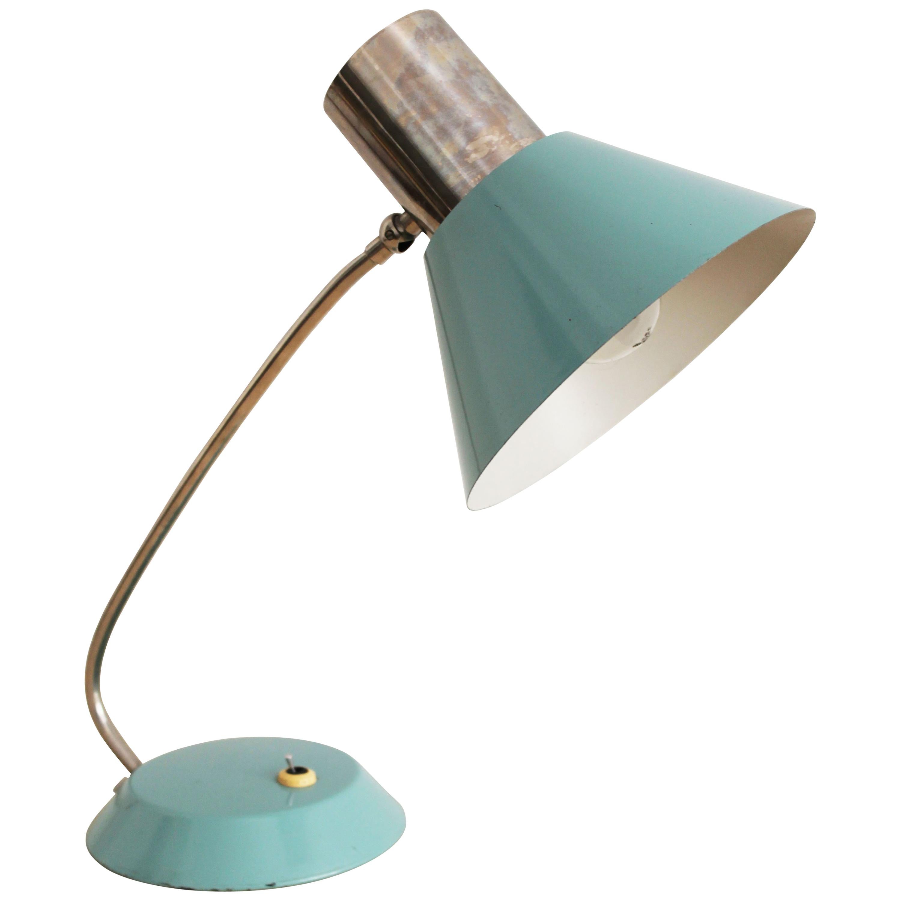 Midcentury Industrial Table Lamp For Sale