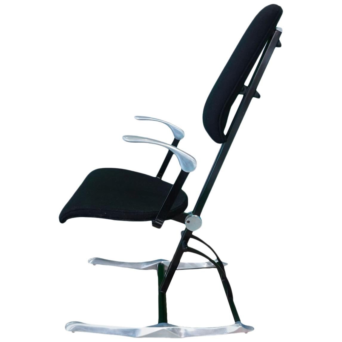 Schreibtischstuhl:: Vintage Hille Meridio Posturepedic Chair Designed by Michael Dye