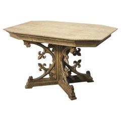 19th Century Bleached Oak Centre Table