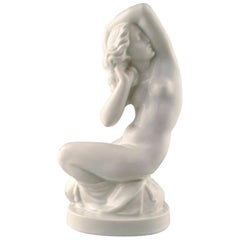 Rare Dahl Jensen Figure, Blanc De Chine, Spring, Model Number 1175
