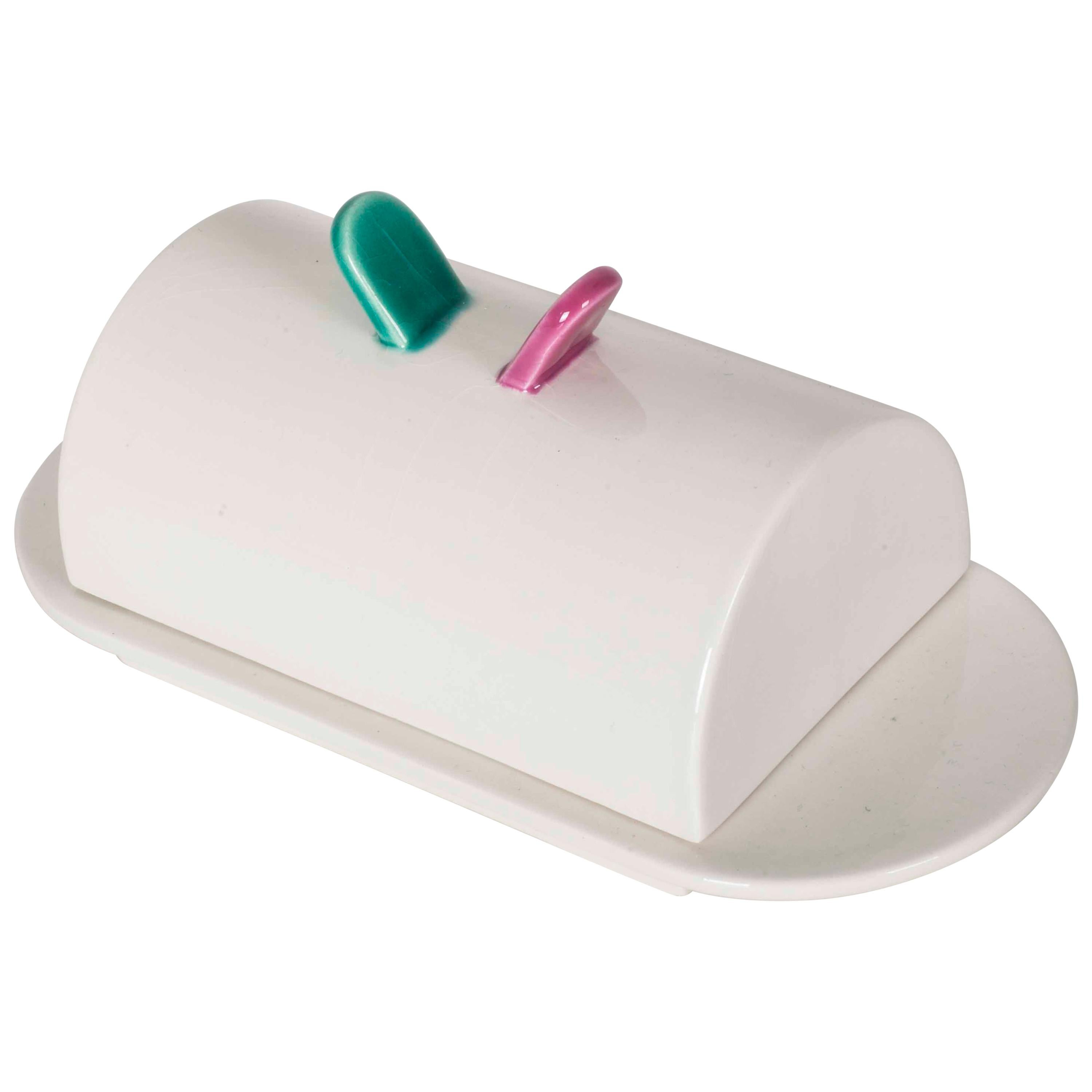 Memphis Marco Zanini Hollywood Collection Butter Dish with Lid For Sale