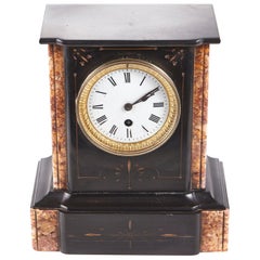 Antique Victorian 8 Day Marble Mantel Clock