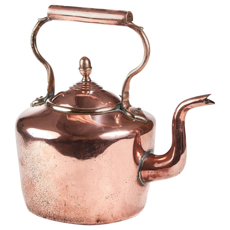 Large Antique Copper Kettle at 1stDibs