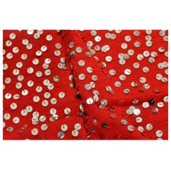  Red  Moroccan Blanket  , Square Size