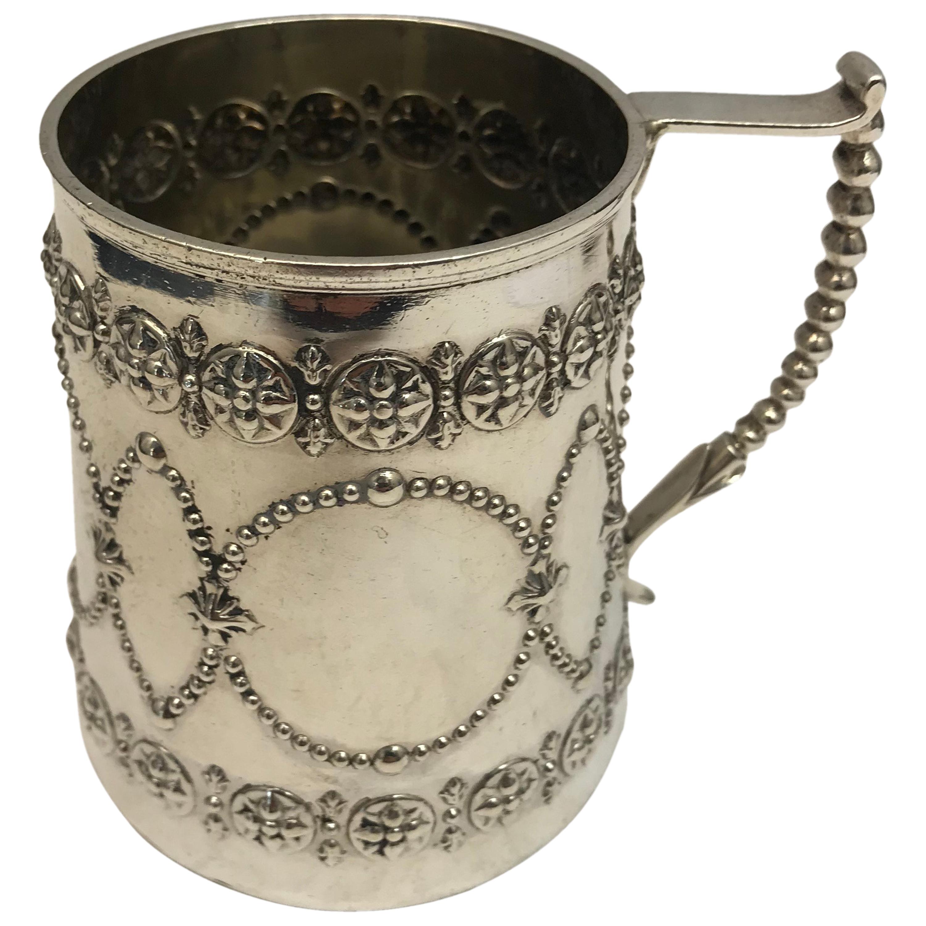 Antique Silver Mug, London, circa 1870