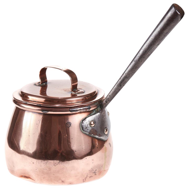 Quality Copper Saucepan with Lid at 1stDibs