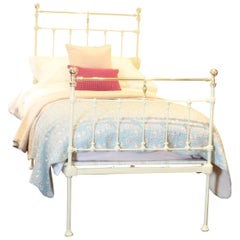 Victorian Cast Iron Bed in Cream, MS34