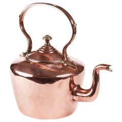 19th Century Georgian Antique Copper Kettle