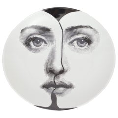 Piero Fornasetti Midcentury ‘Tema E Varazioni’ Lina Plate, circa 1960