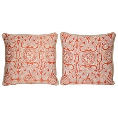 Pair of Fortuny Fabric Cushions in the Peruviano Pattern