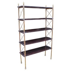 1970s, French Freestanding Bronze Bookshelf in the Style of Maison Jansen