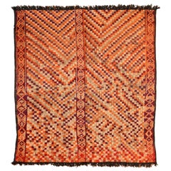 Remarkable Beni M'guild Rug from the Middle of the 20th Century