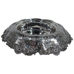 Antique Tiffany Sterling Silver Shell and Scroll Small Centerpiece Bowl