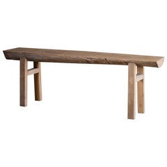 Organic Modern Teak Console Serving Table from Indonesia