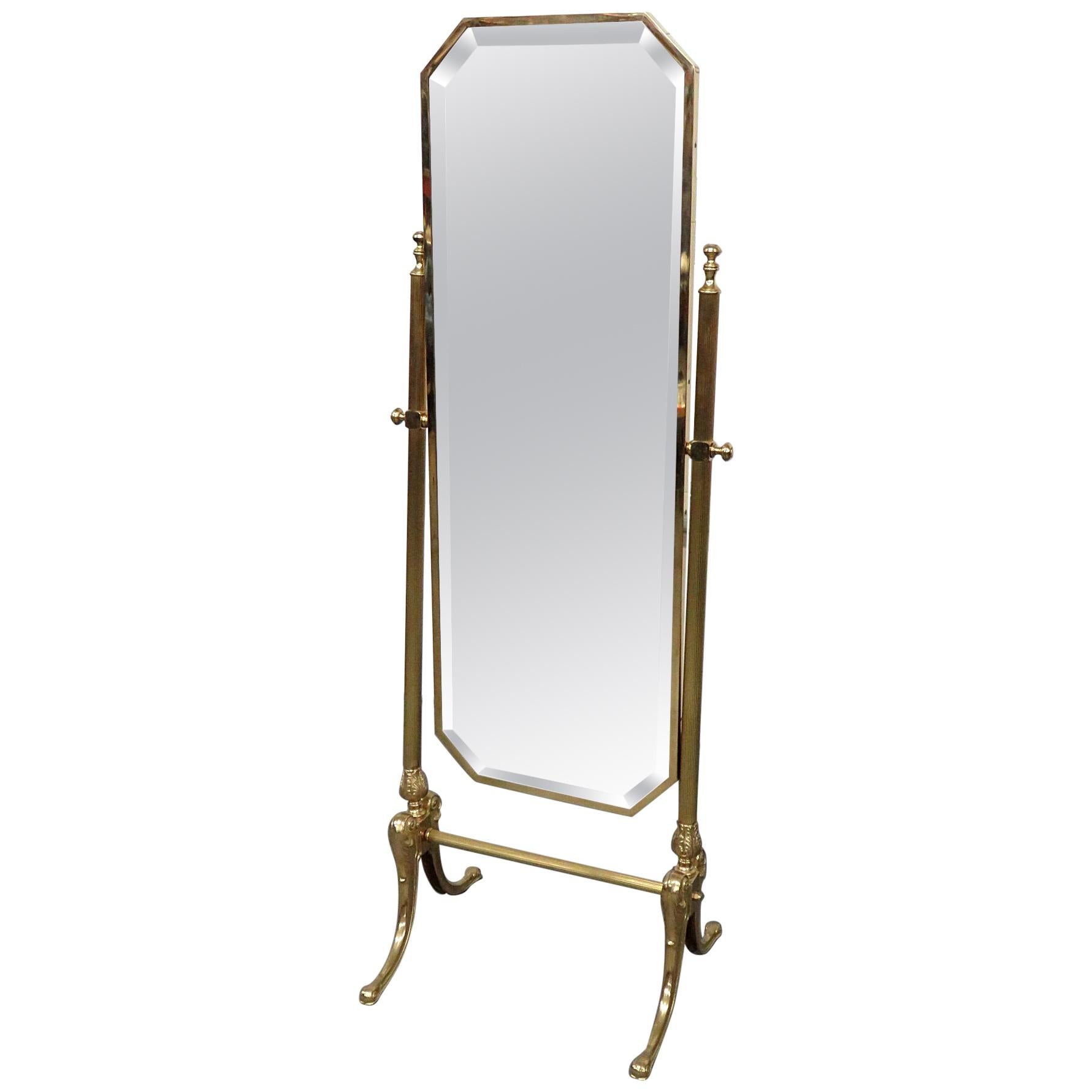 Hollywood Regency Style Cheval Mirror