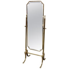 Hollywood Regency Style Cheval Mirror