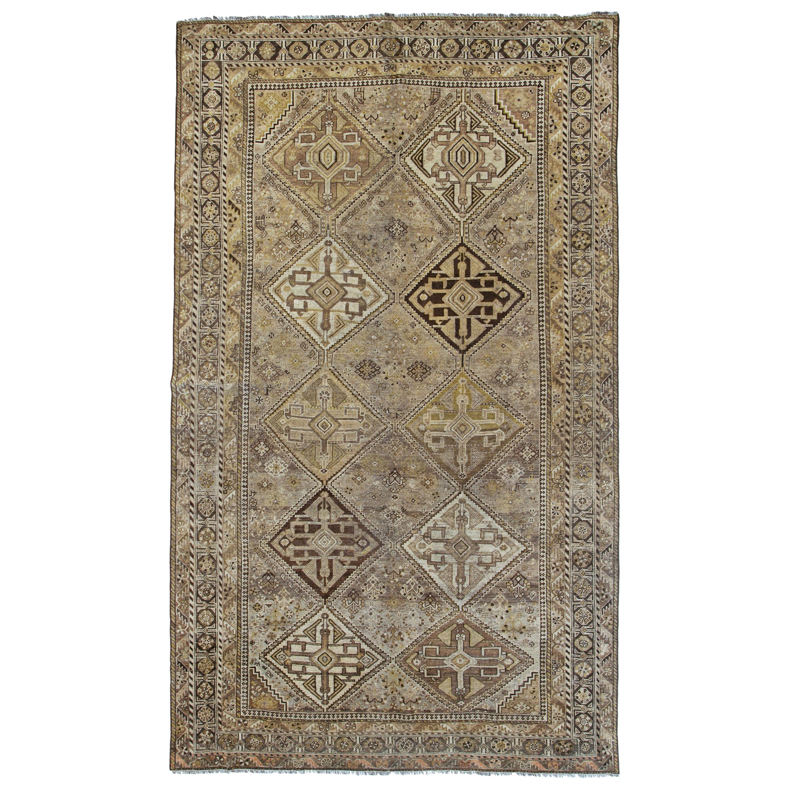 Antique Persian Shiraz Rug