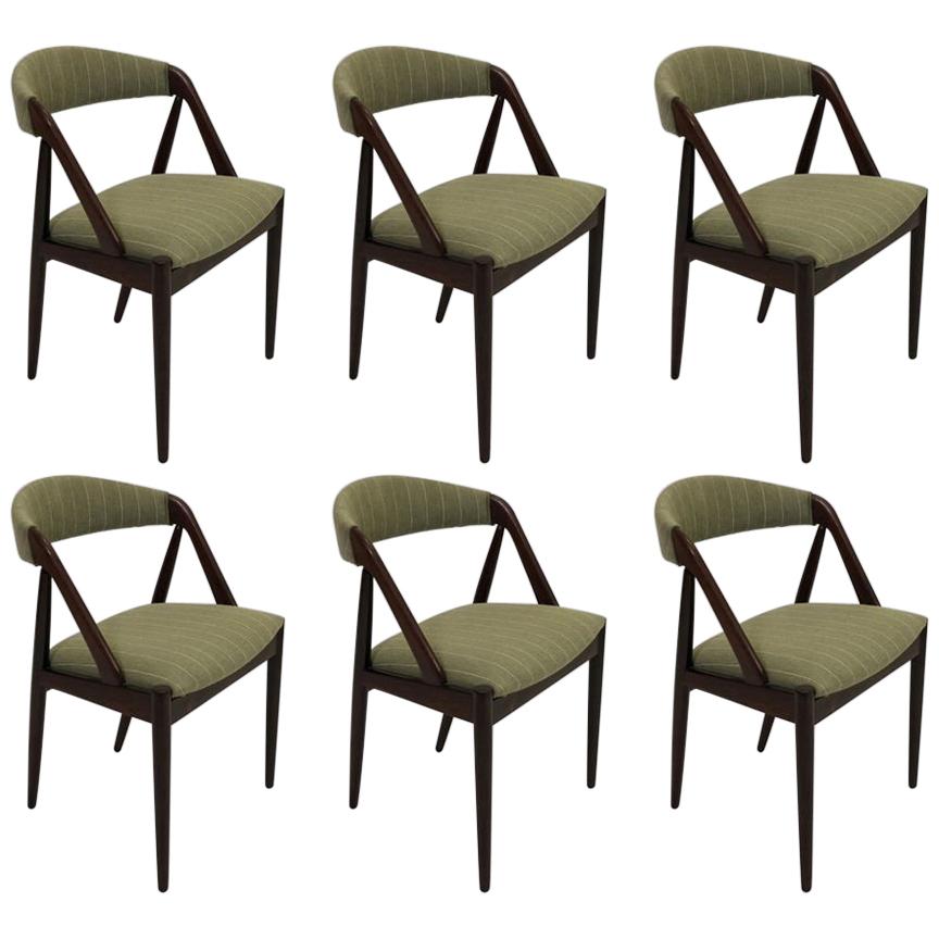 1960s Kai Kristiansen Twelve Rosewood Dining Chairs with Upholstery of Choice