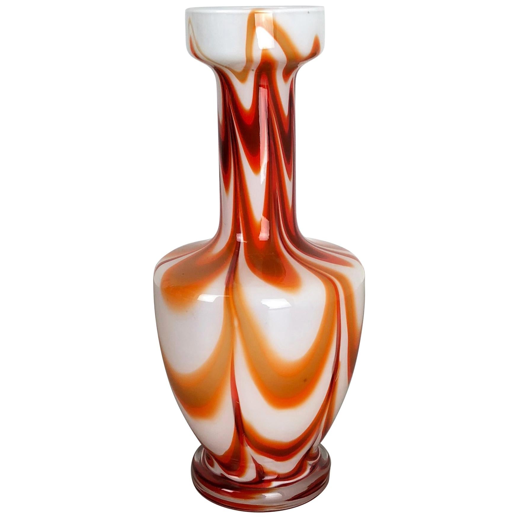 Extragroße Vintage Pop-Art Opal-Vase aus Florenz, Design, Italien im Angebot