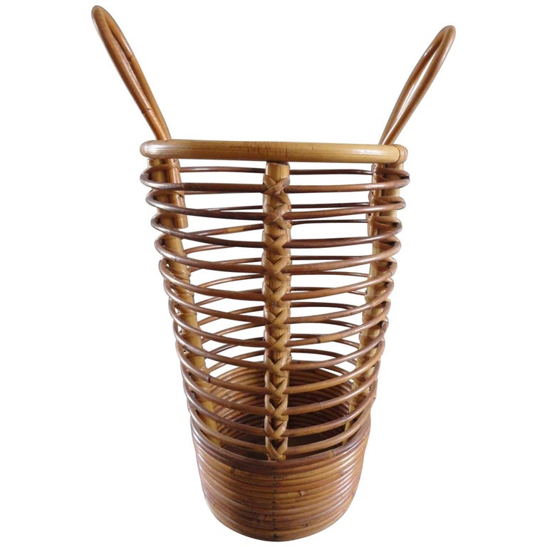 Bamboo Umbrella Stand, circa 1970 For Sale at 1stDibs