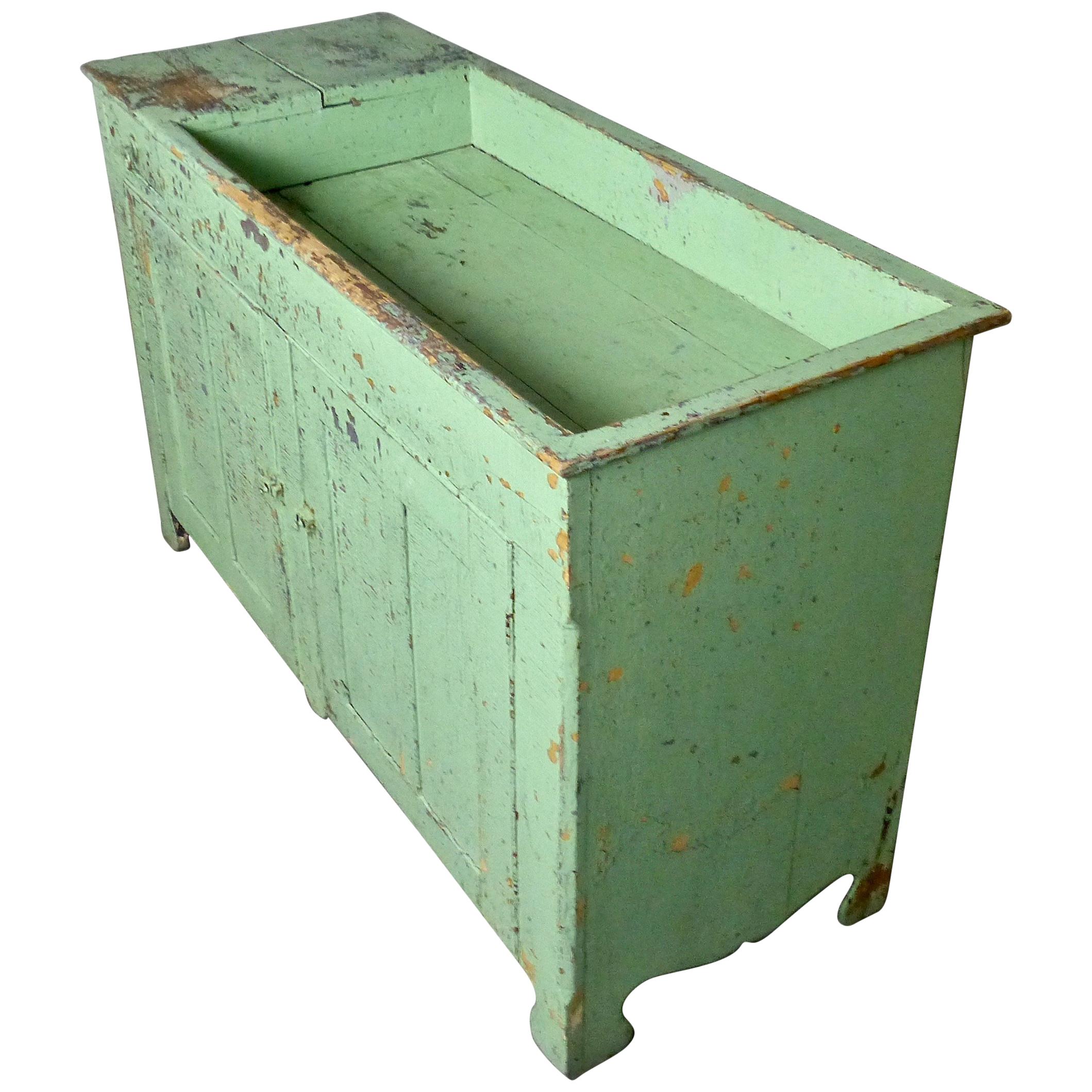 Primitive Farmhouse Dry Sink Cupboard in Original Paint