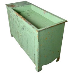 Antique Primitive Farmhouse Dry Sink Cupboard in Original Paint