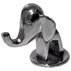 Silver 1950s Hagenauer Style Trumpeting Elephant