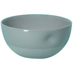 Small Dimpled Porcelain Bowl in Matte Steel Grey