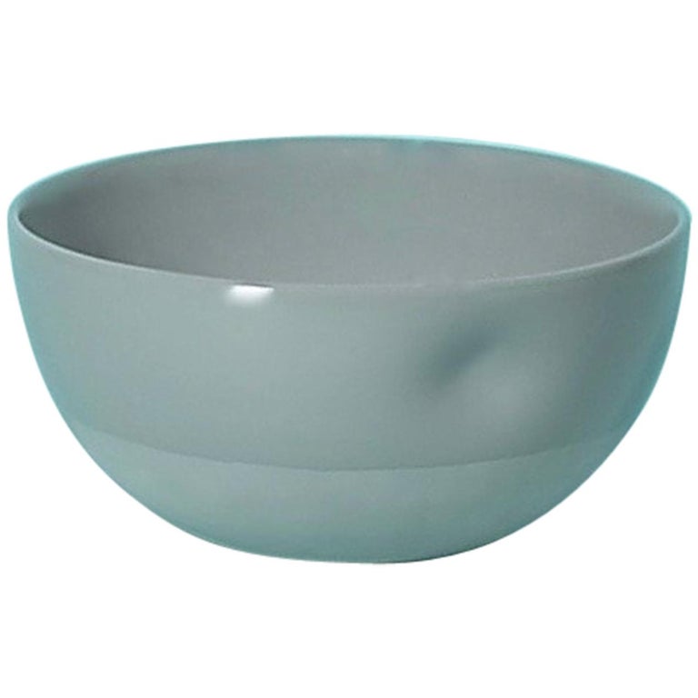 Small Dimpled Porcelain Bowl in Matte Steel Grey For Sale at 1stDibs