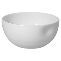 Medium Dimpled Porcelain Bowl in Matte Bisque